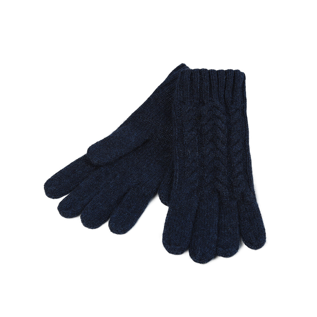 100% Cashmere Ladies Cable Glove Astral