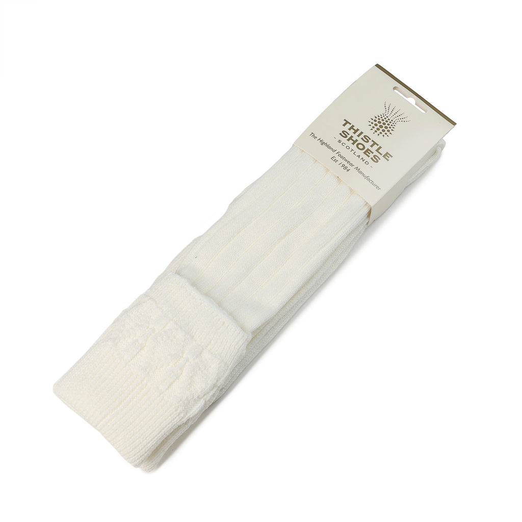 Ae Kilt Socks White