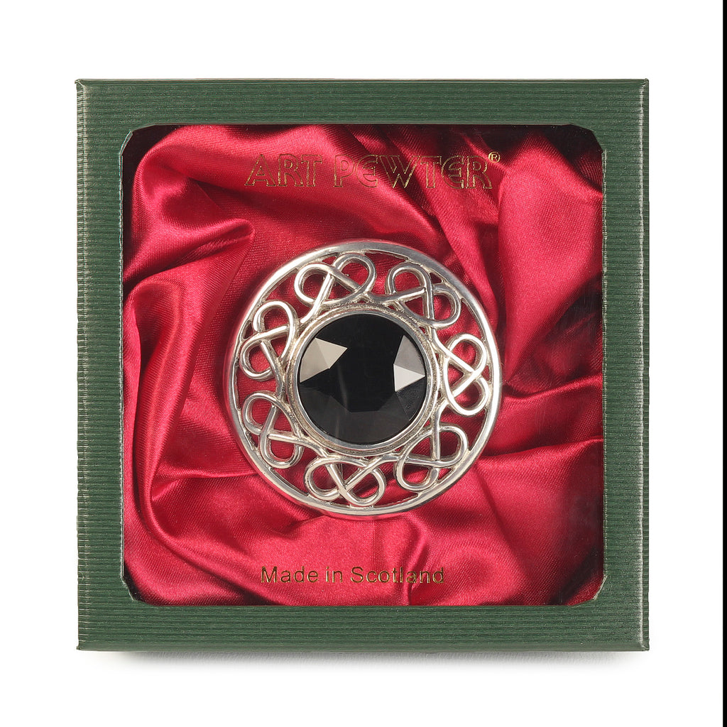 Stroma Brooch Black