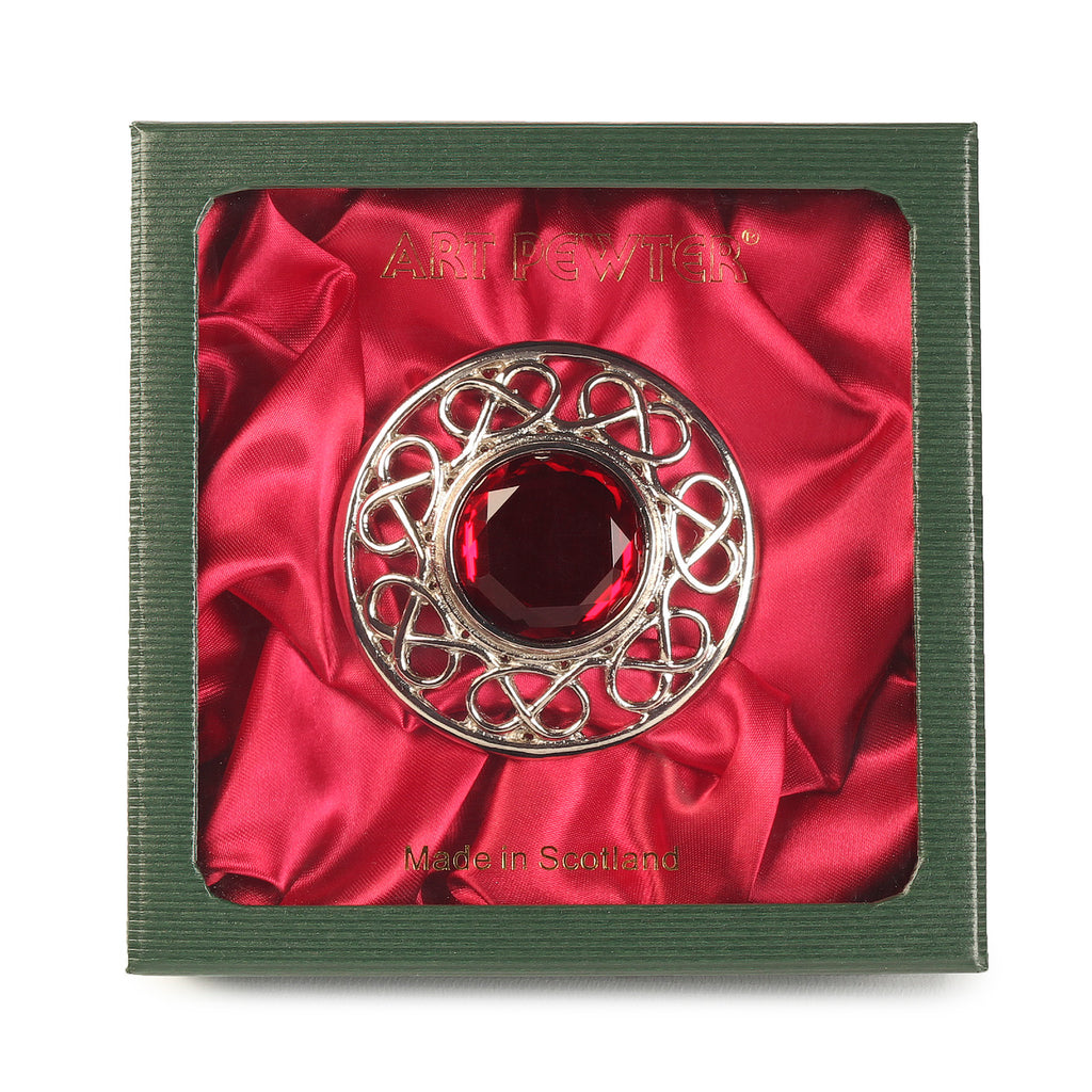 Stroma Brooch Red