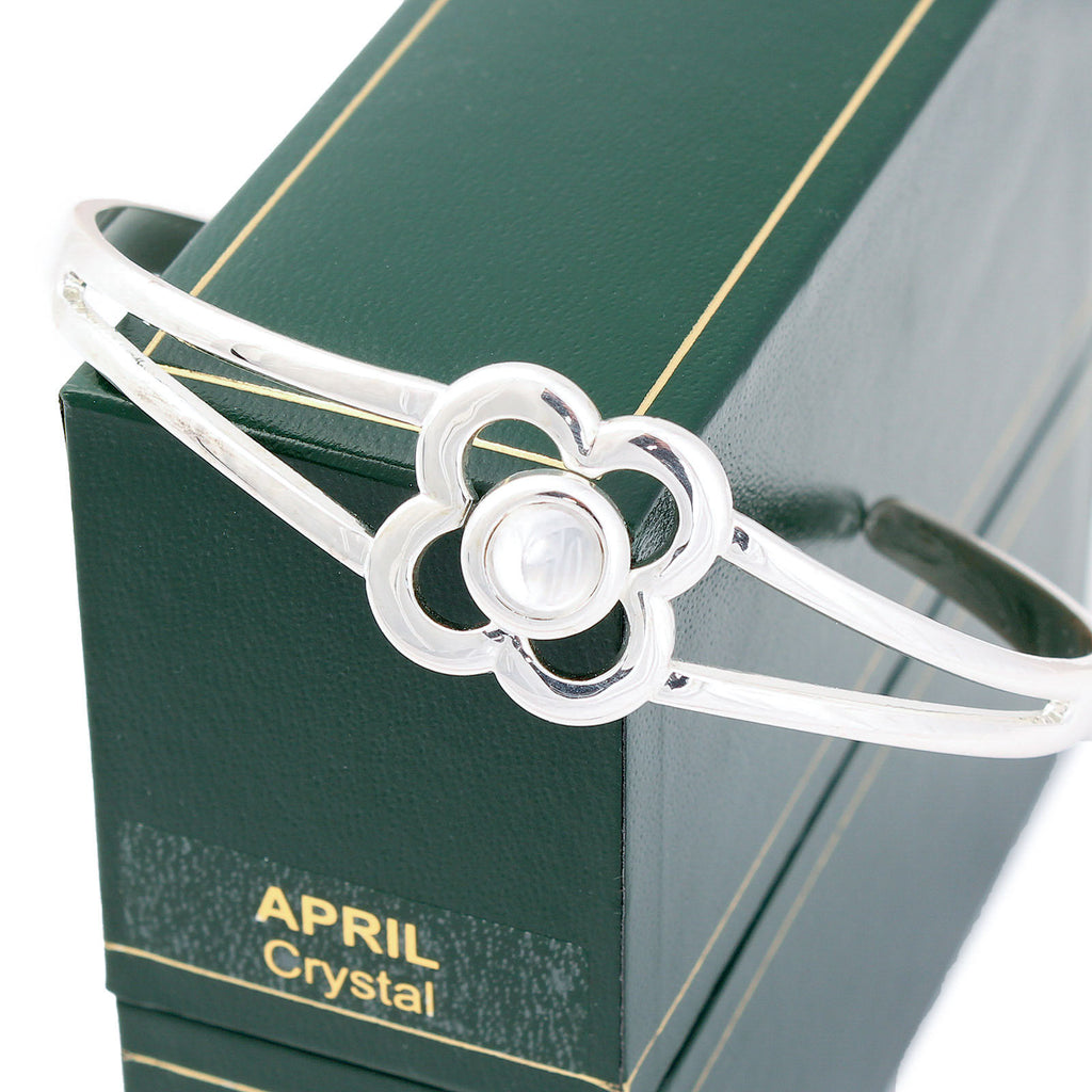 Birth Stone Bangle April