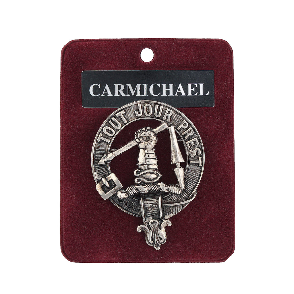 Art Pewter Clan Badge 1.75" Carmichael