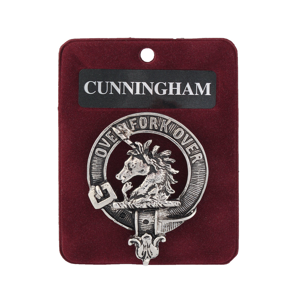 Art Pewter Clan Badge 1.75" Cunningham