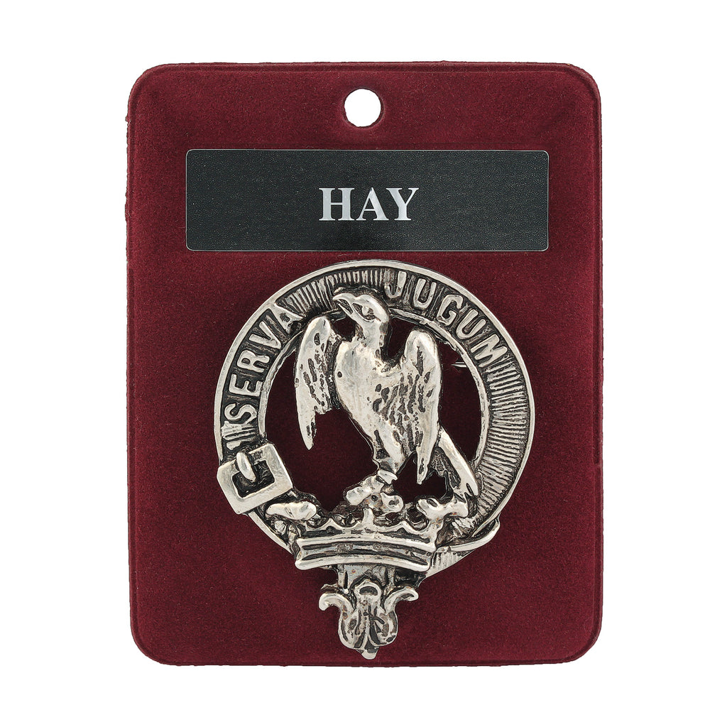 Art Pewter Clan Badge 1.75" Hay