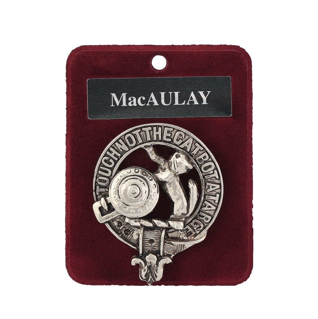 Art Pewter Clan Badge 1.75" Macaulay