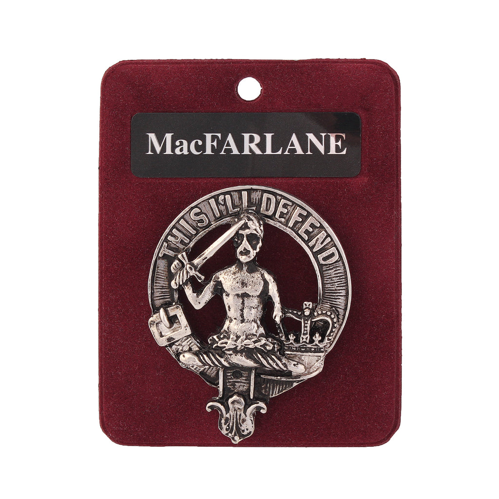 Art Pewter Clan Badge 1.75" Macfarlane