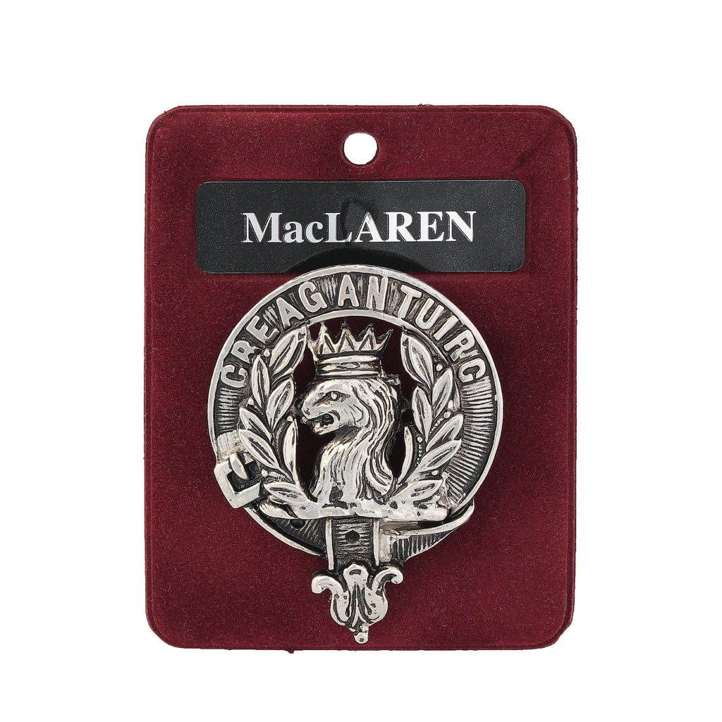 Art Pewter Clan Badge 1.75" Maclaren