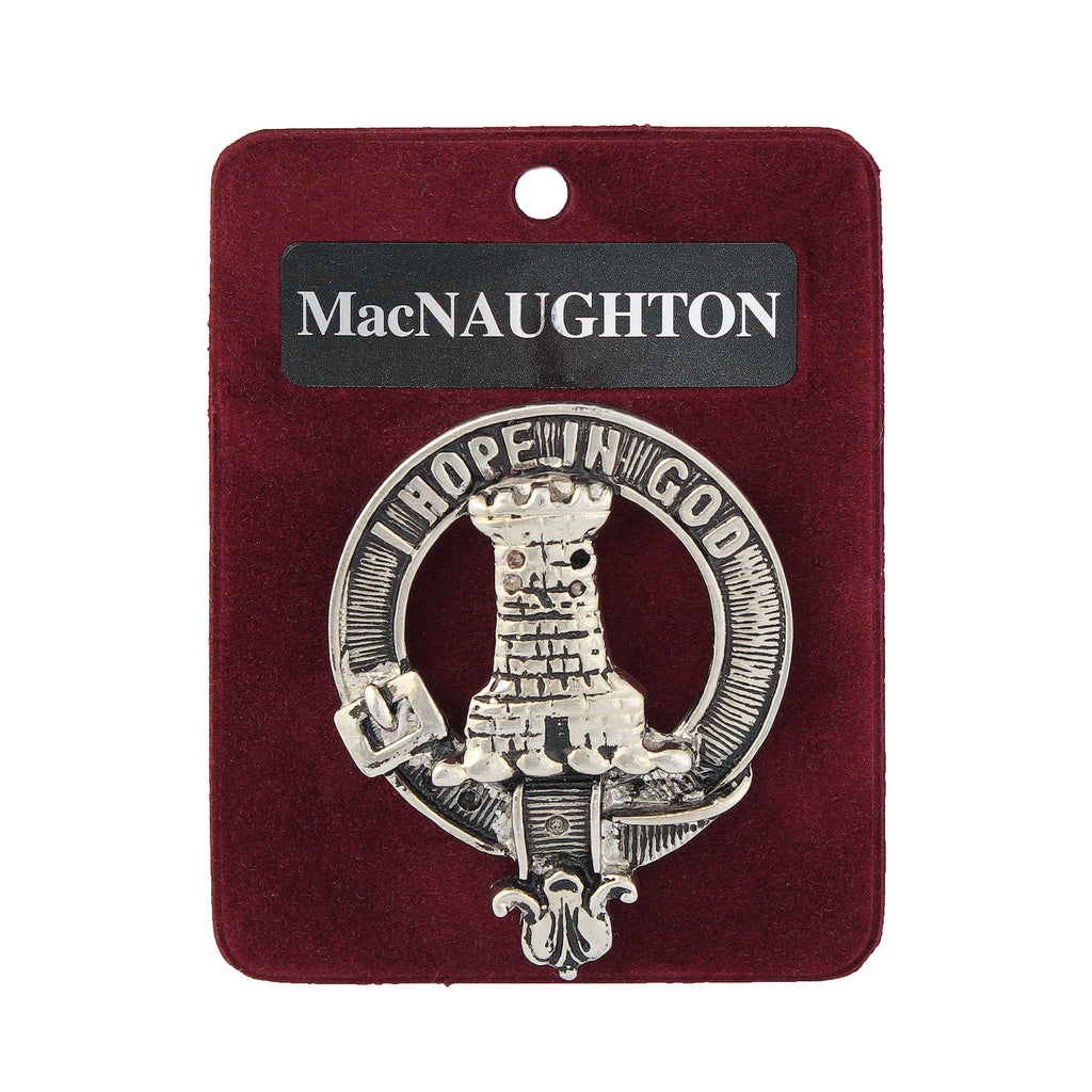 Art Pewter Clan Badge 1.75" Macnaughton