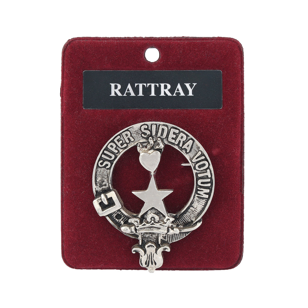 Art Pewter Clan Badge 1.75" Rattray