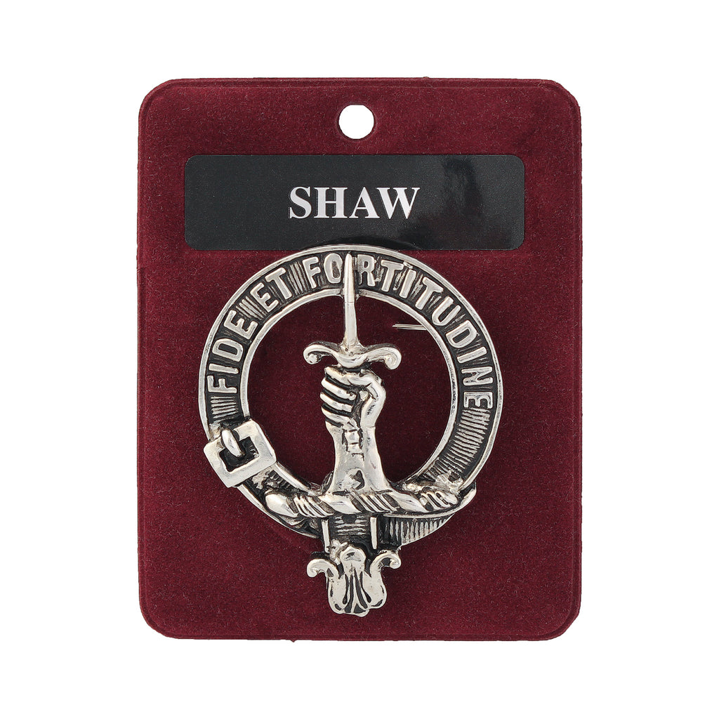 Art Pewter Clan Badge 1.75" Shaw