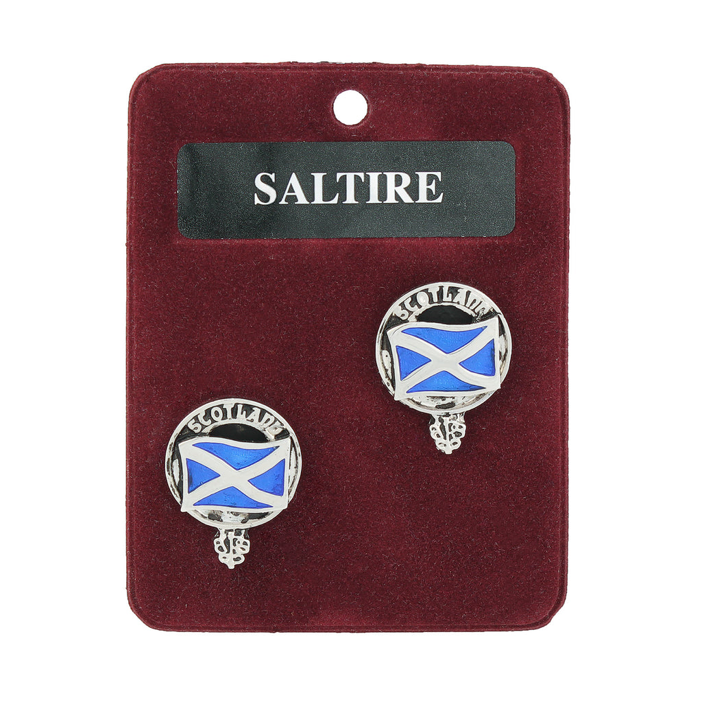 Art Pewter Cufflinks Saltire