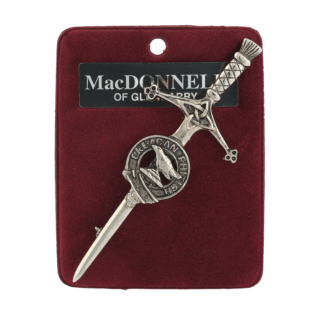 Art Pewter Kilt Pin Macdonell Of Glengarry