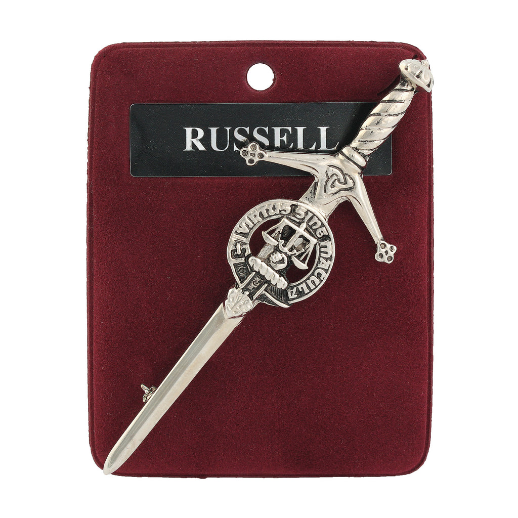 Art Pewter Kilt Pin Russell