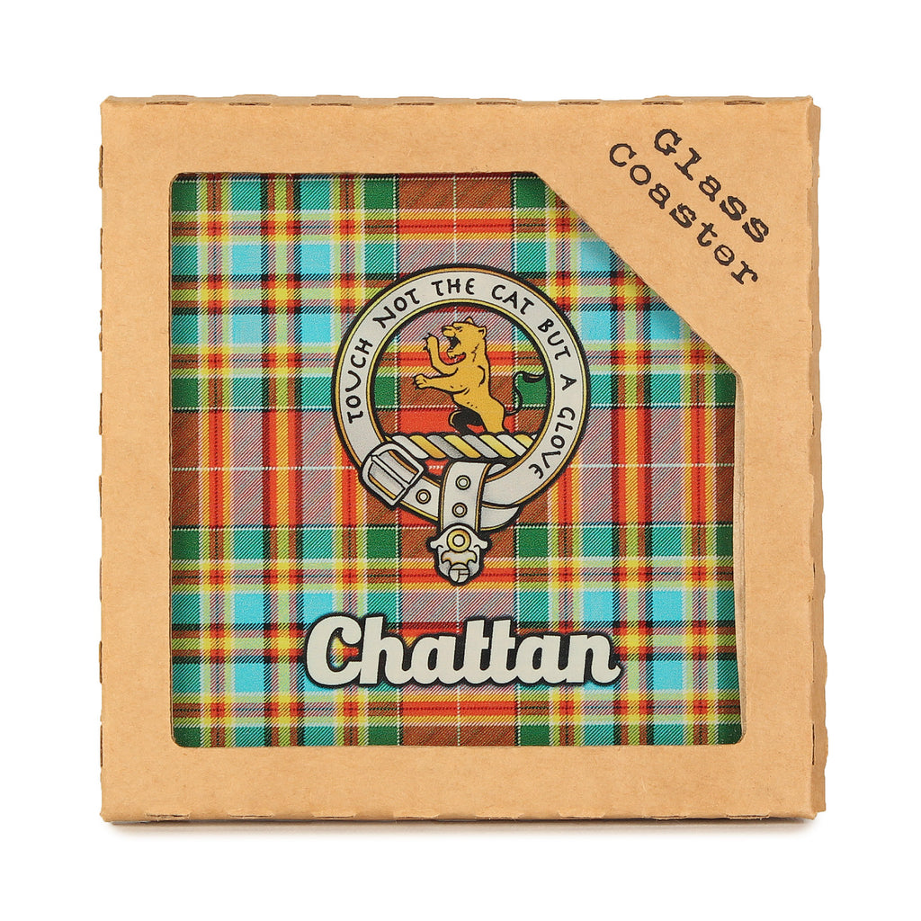 Clan Glass Coaster Chattan