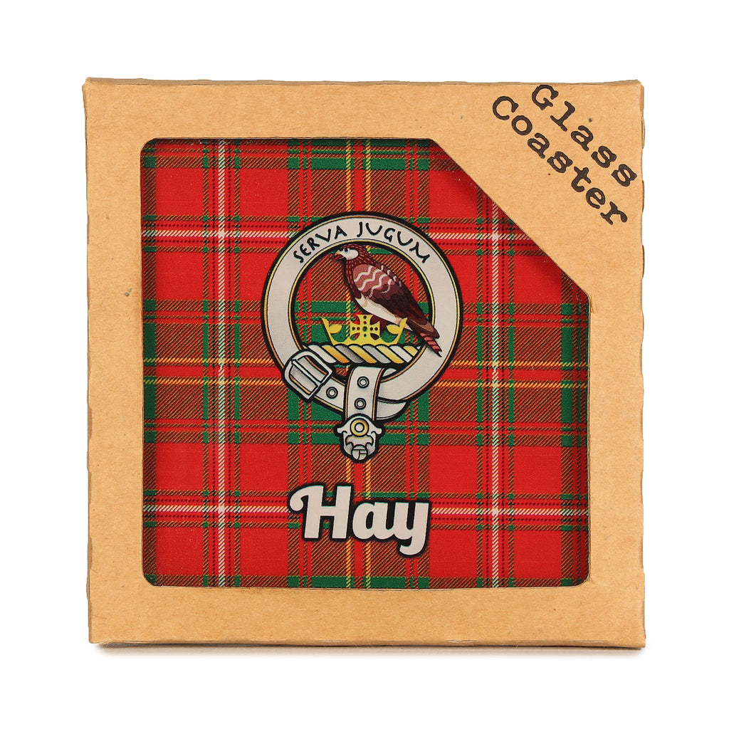 Clan Glass Coaster Hay