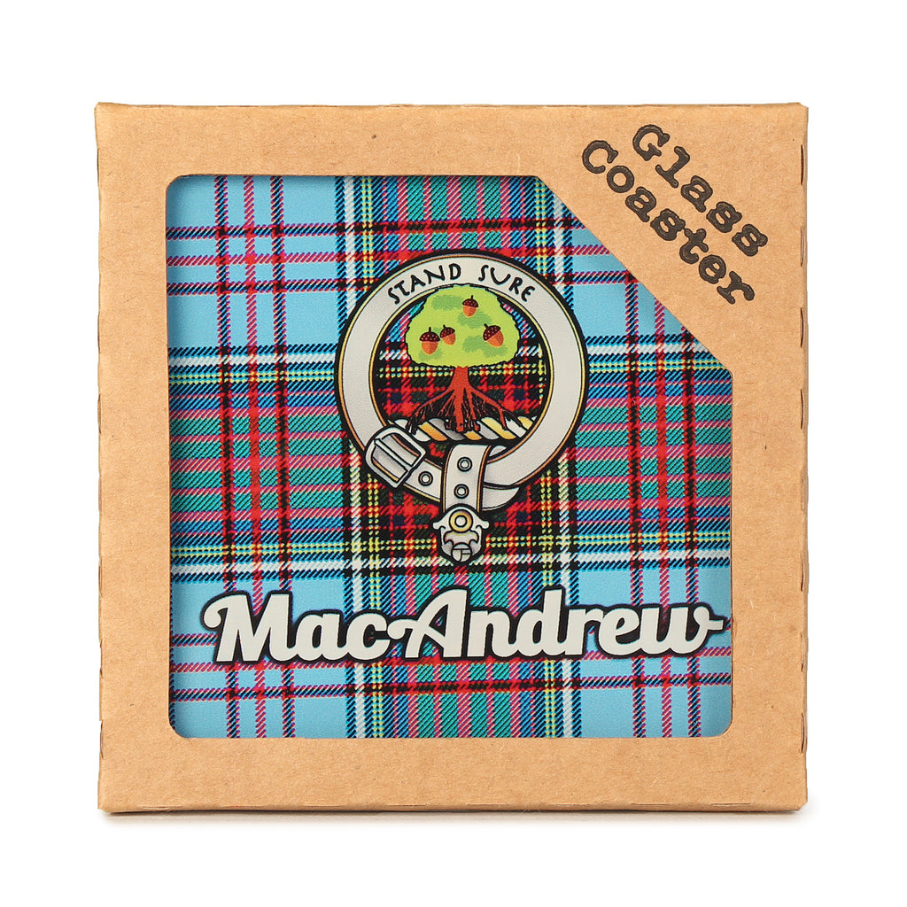 Clan Glass Coaster Macandrew