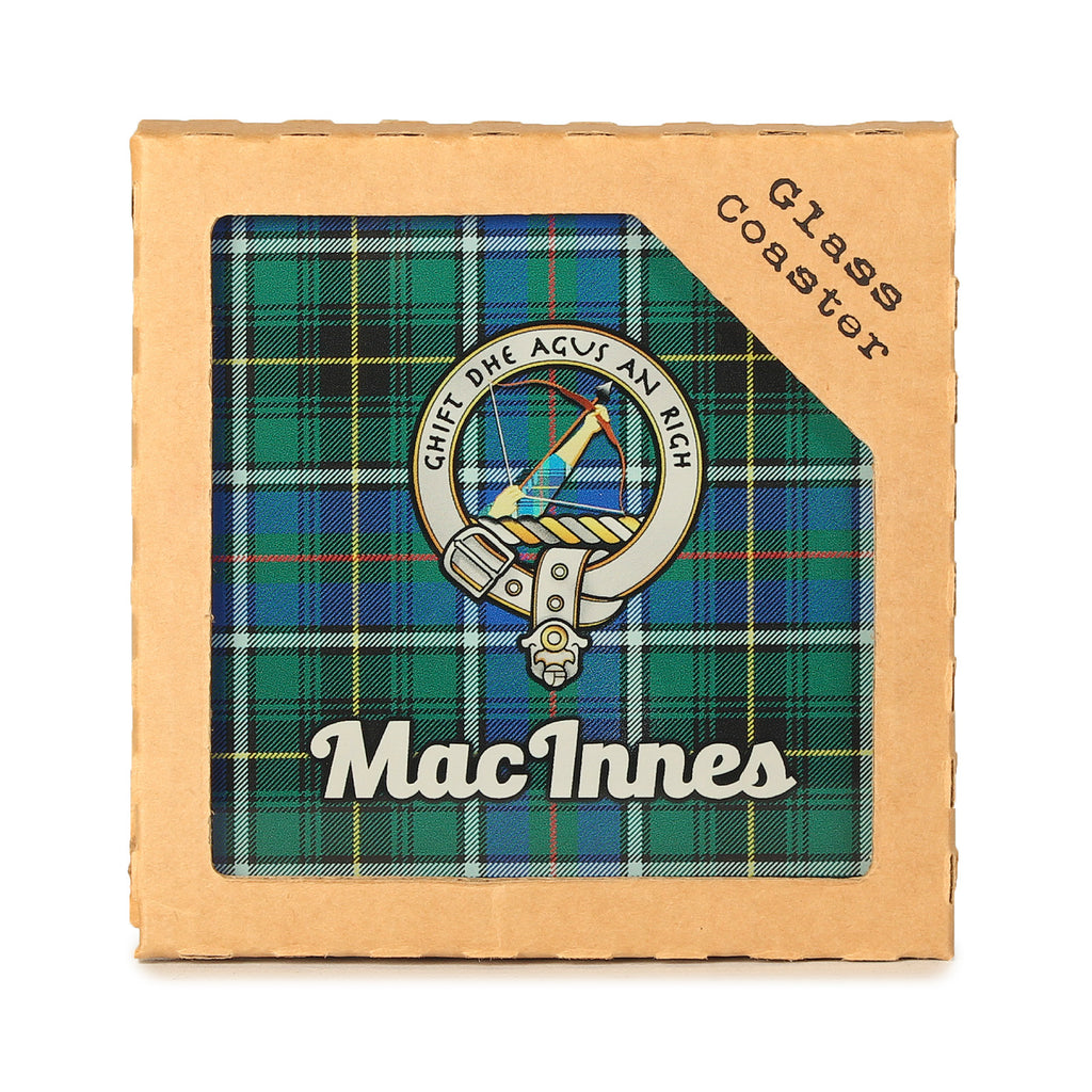 Clan Glass Coaster Macinnes