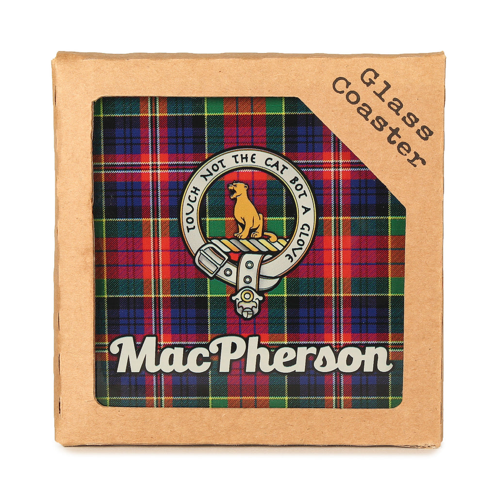 Clan Glass Coaster Macpherson