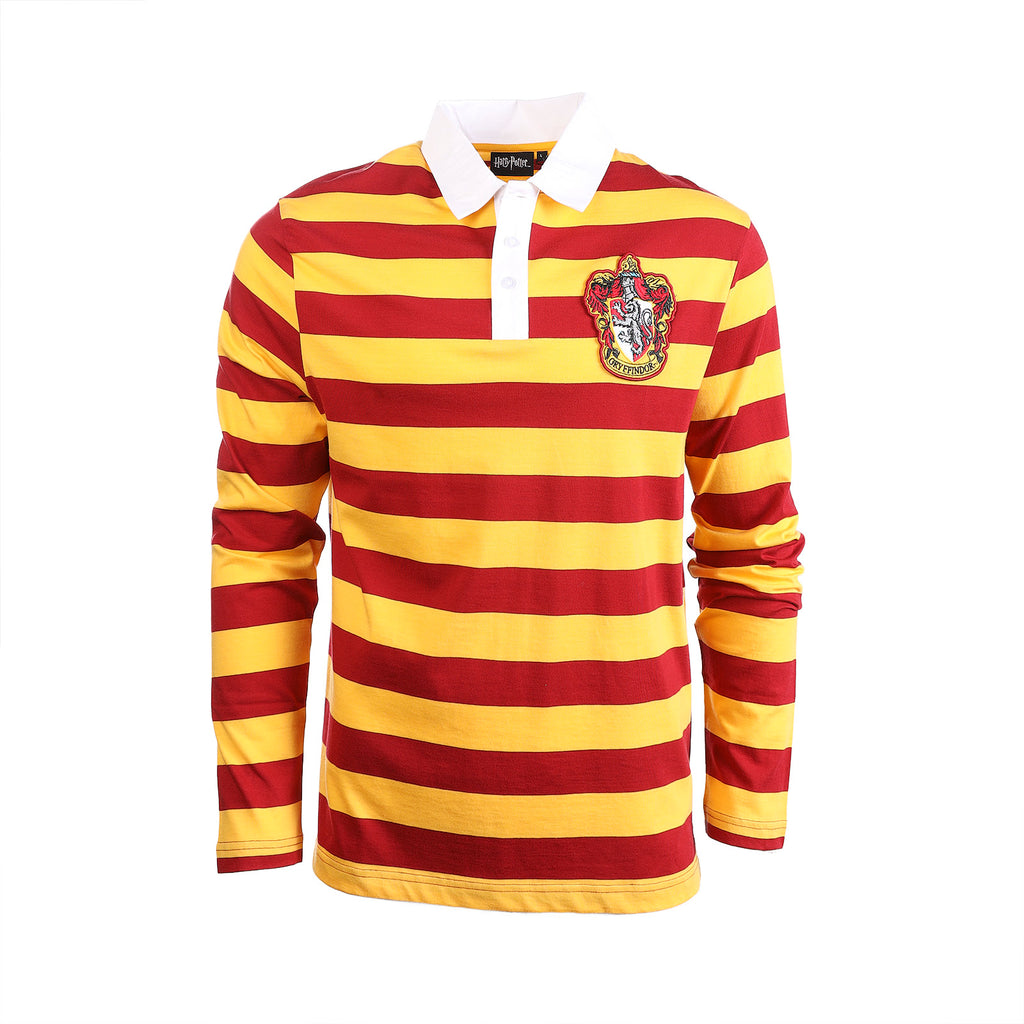 Adult Hp Gryffindor Rugby L/S Stripe Tee