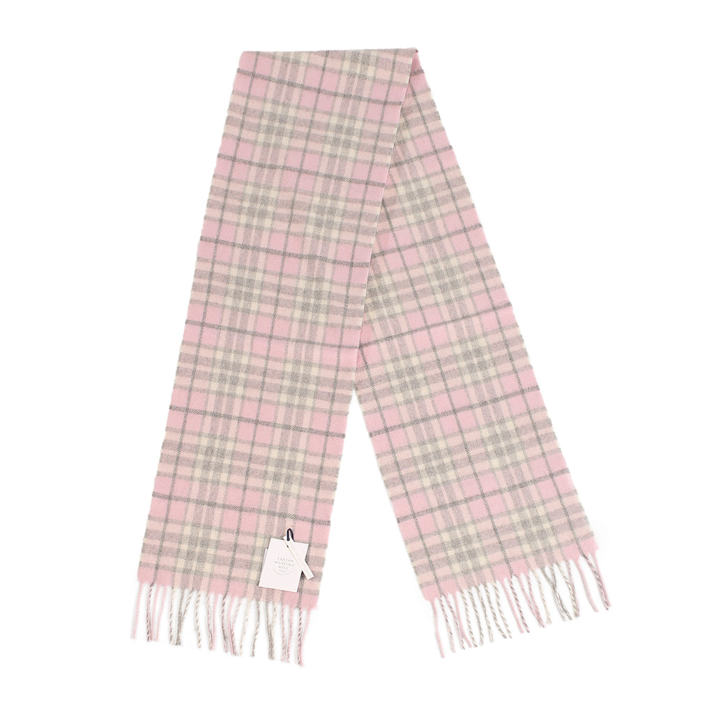 Tartan Weaving Mill 100% Cashmere Scarf  Thomson Pink