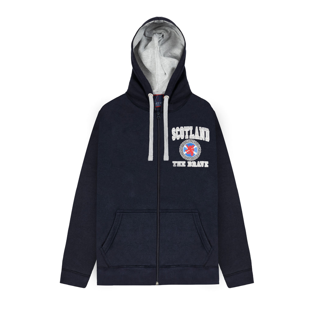 Zipped Hd Top Emb. Scot/Celtic/Flag/Lion