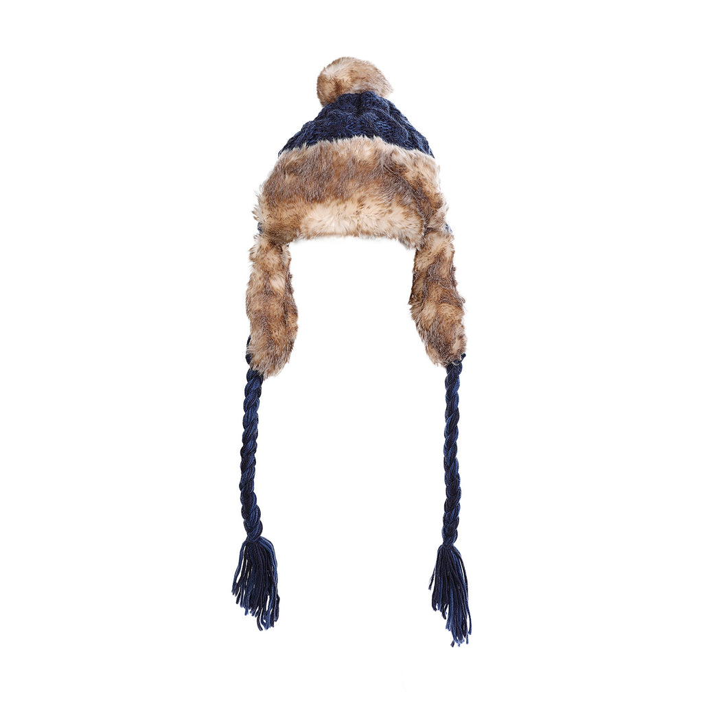 Cable Knitted Trapper Hat