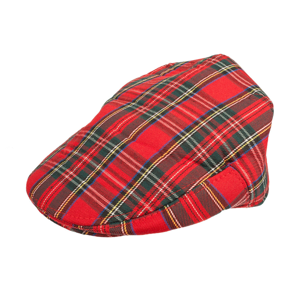 Men's Tartan Padded Flat Cap