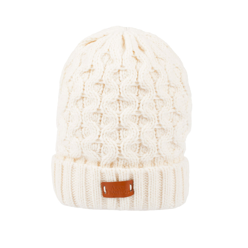 Unisex Aran Cable Beanie Hat