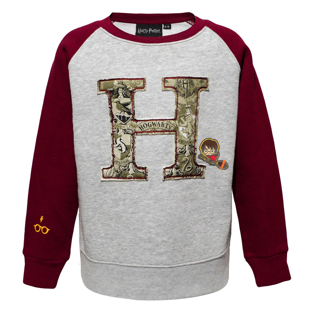 Harry Potter Kids "H" Raglan Sweatshirt