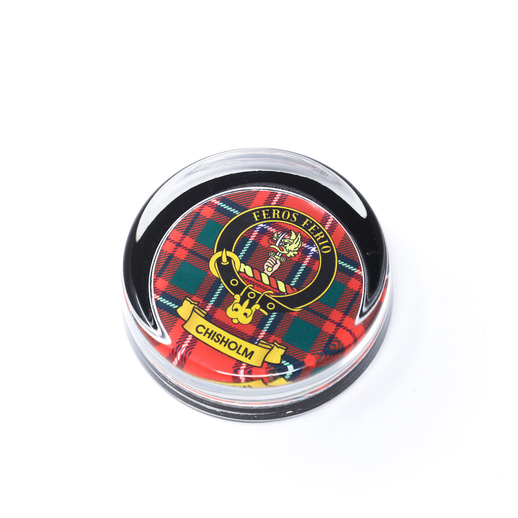 Kc Clan Paper Weight Glass Chisholm