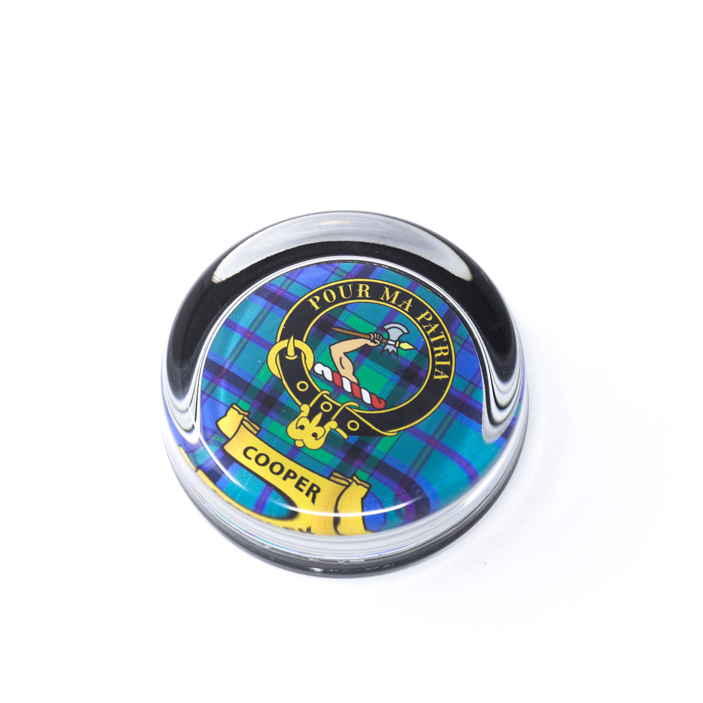 Kc Clan Paper Weight Glass Colquhoun