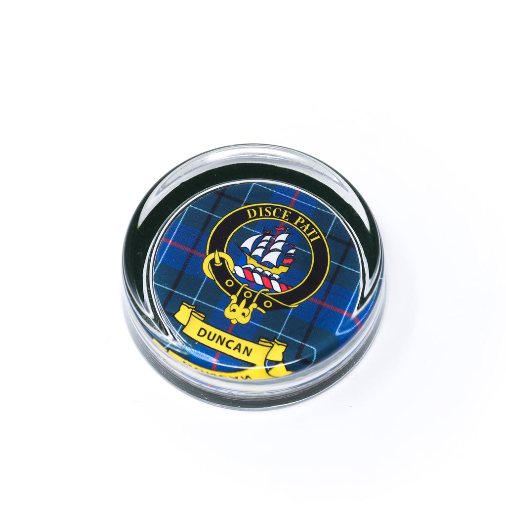 Kc Clan Paper Weight Glass Duncan