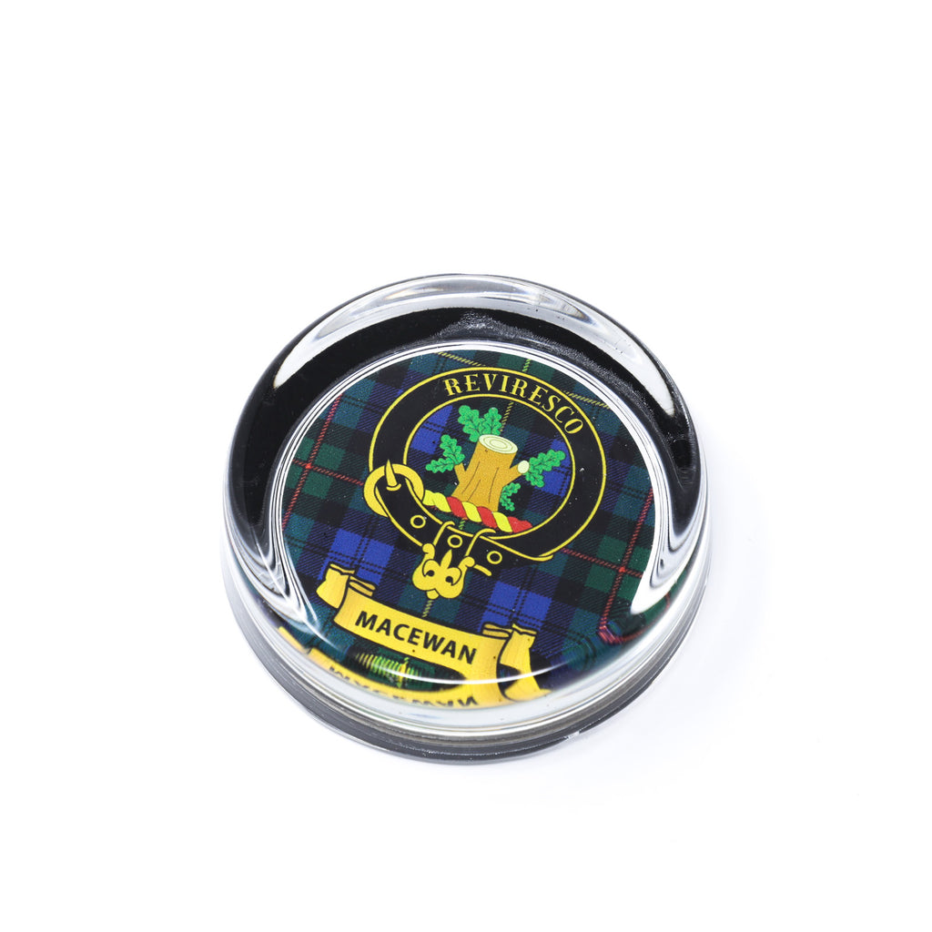 Kc Clan Paper Weight Glass Macewan