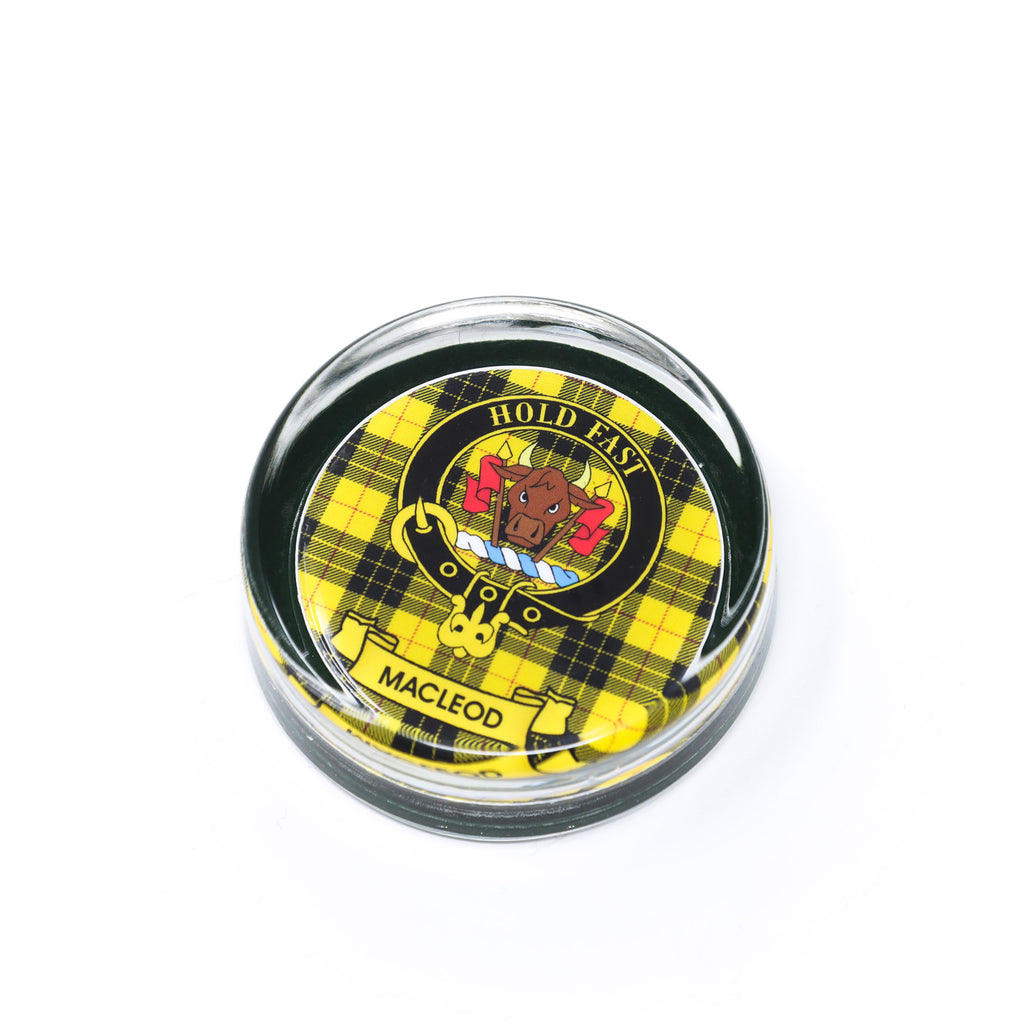 Kc Clan Paper Weight Glass Macleod