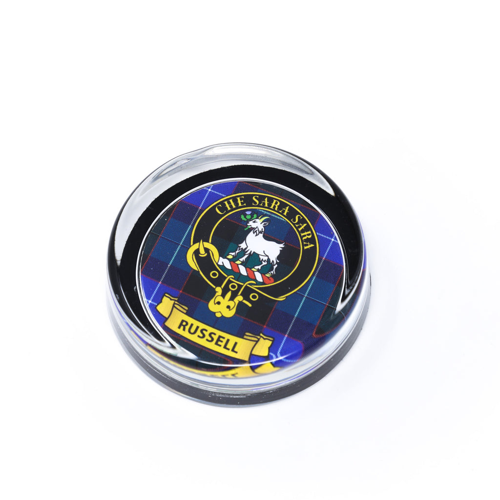 Kc Clan Paper Weight Glass Russell