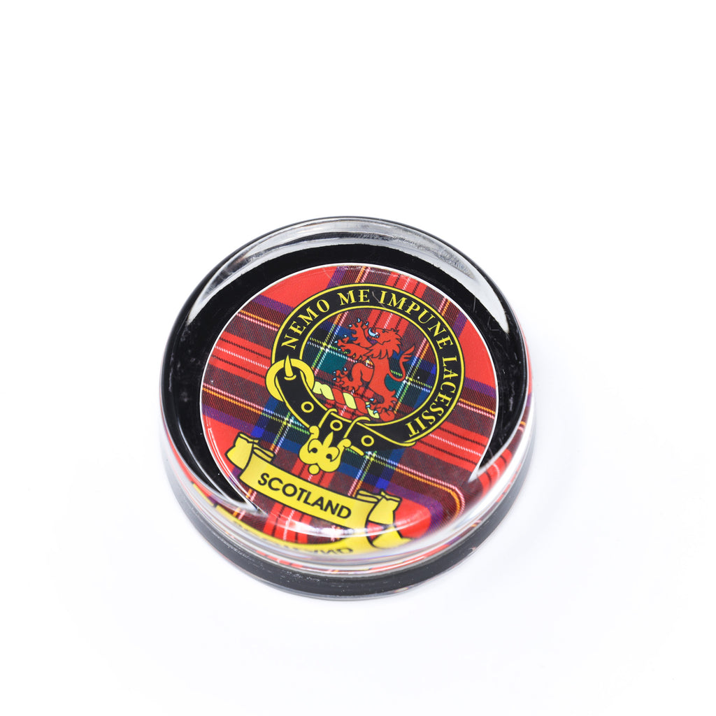 Kc Clan Paper Weight Glass Scotland