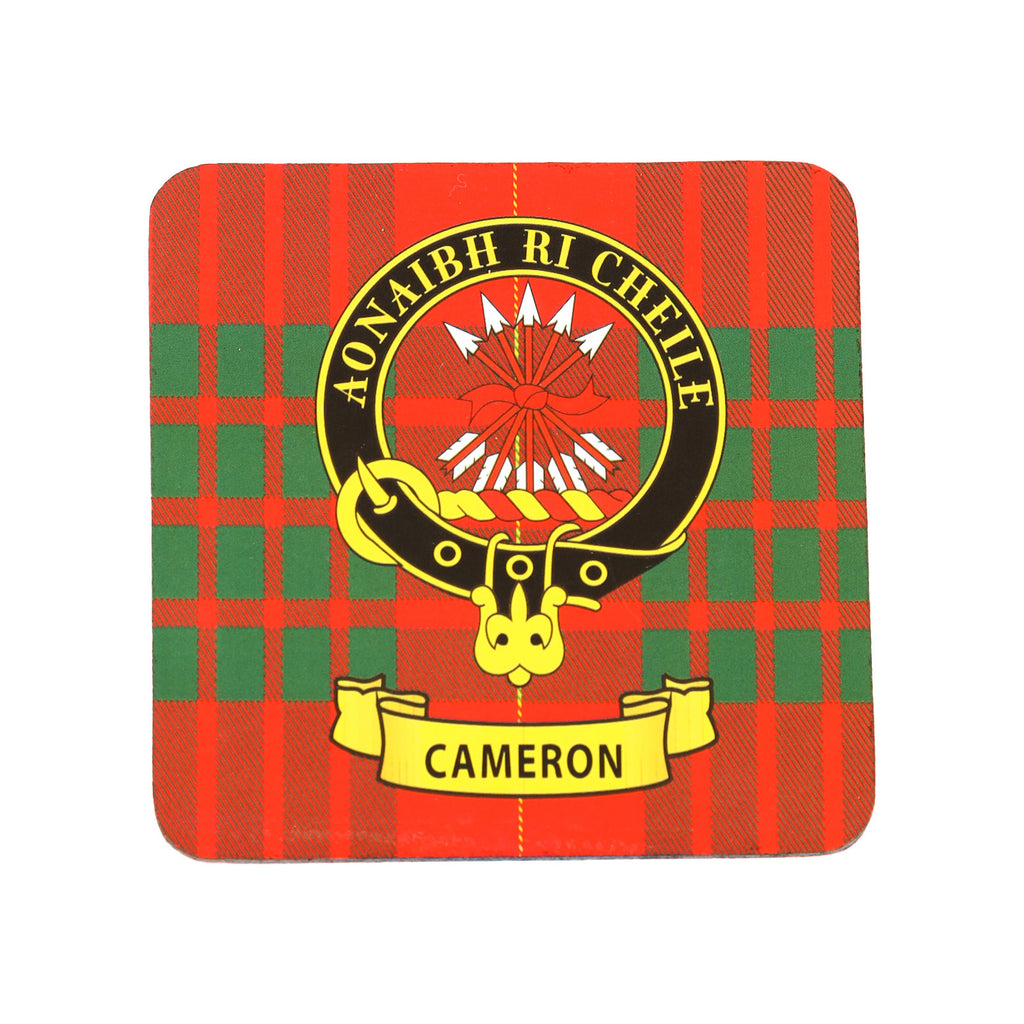Kc Clan Square Cork Coaster Cameron