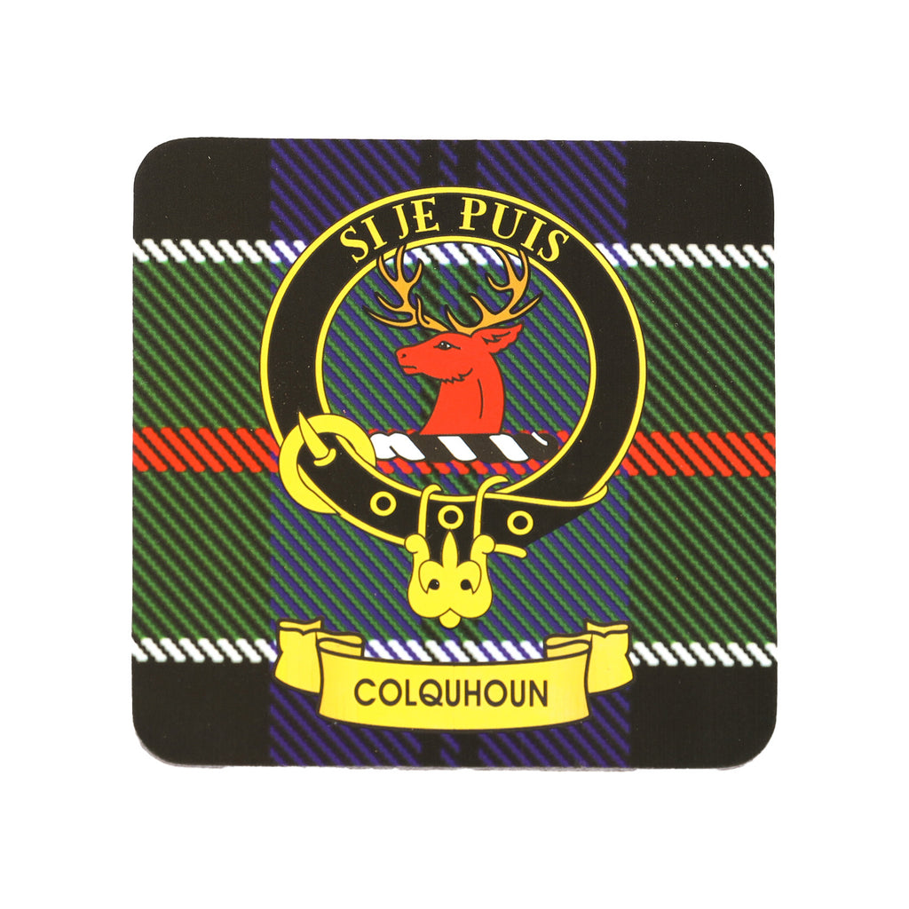 Kc Clan Square Cork Coaster Colquhoun