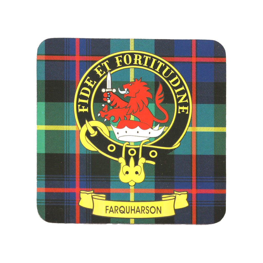 Kc Clan Square Cork Coaster Farquharson