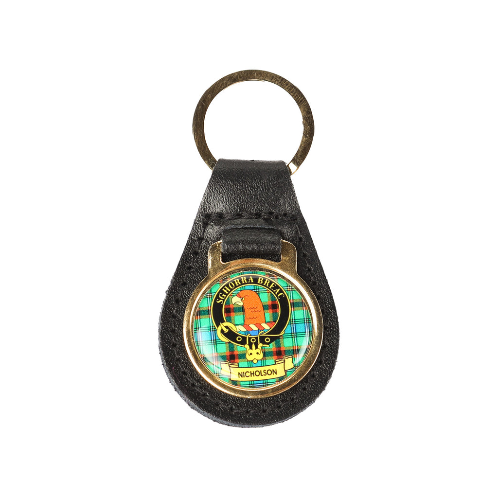Kc Clan Leather Key Fob Nicholson