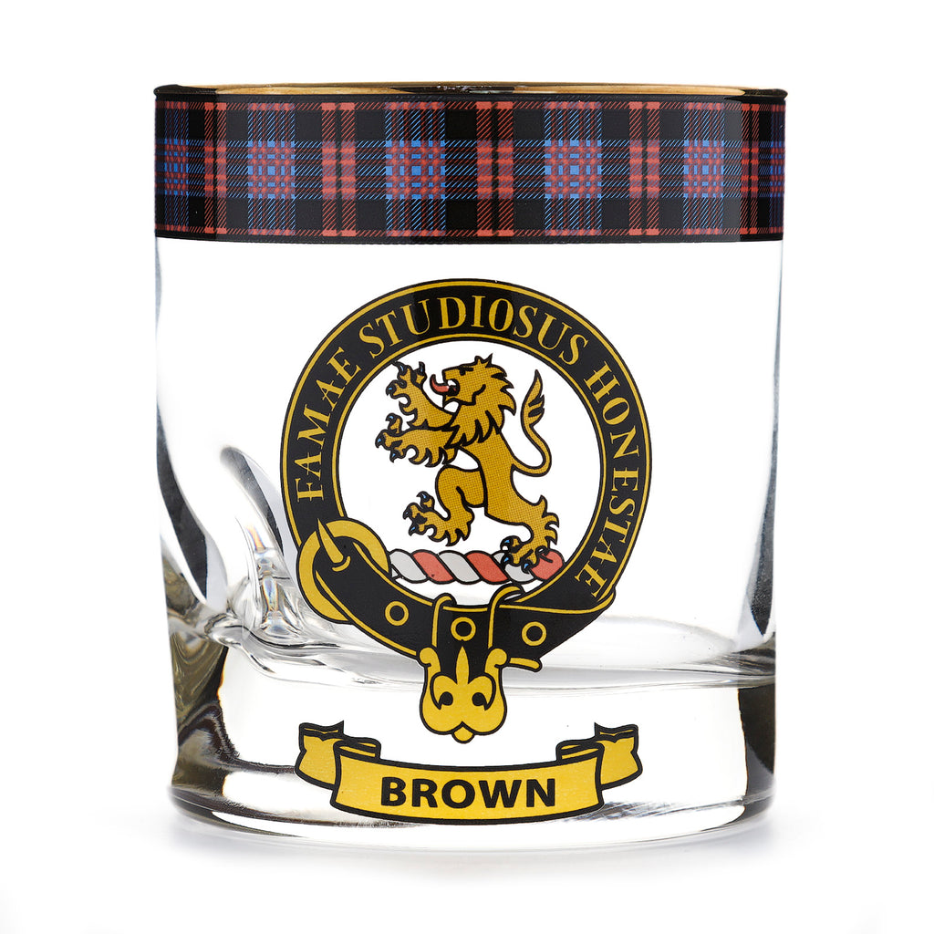 Kc Clan Whisky Glass Brown
