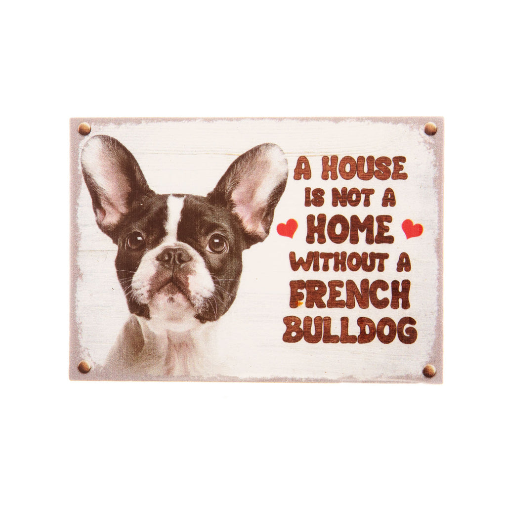 Pet Fridge Magnet Small French Bulldog White And Black