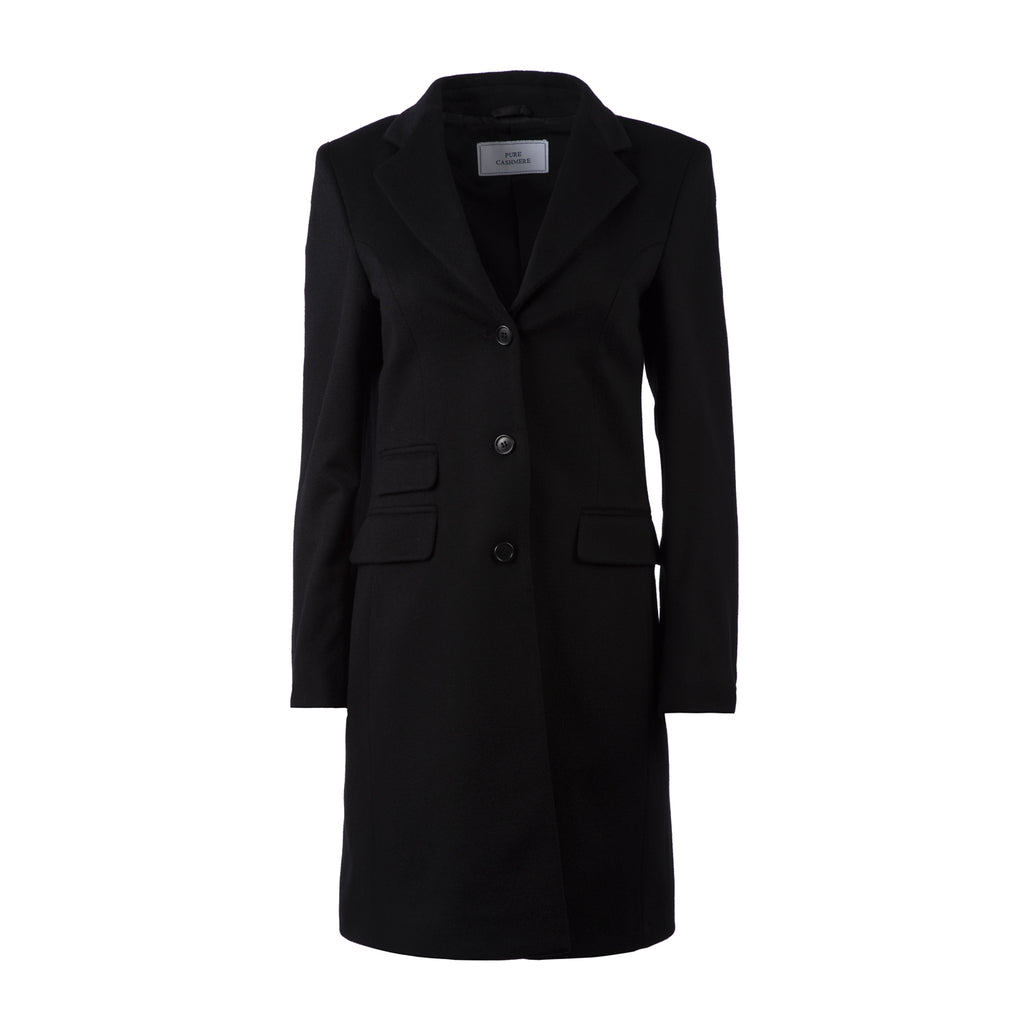 Cashmere Ladies Coat - Newbury Black
