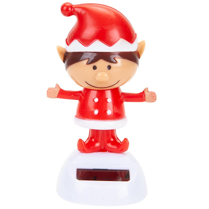 2Asst Elf Design Solar Wobbler