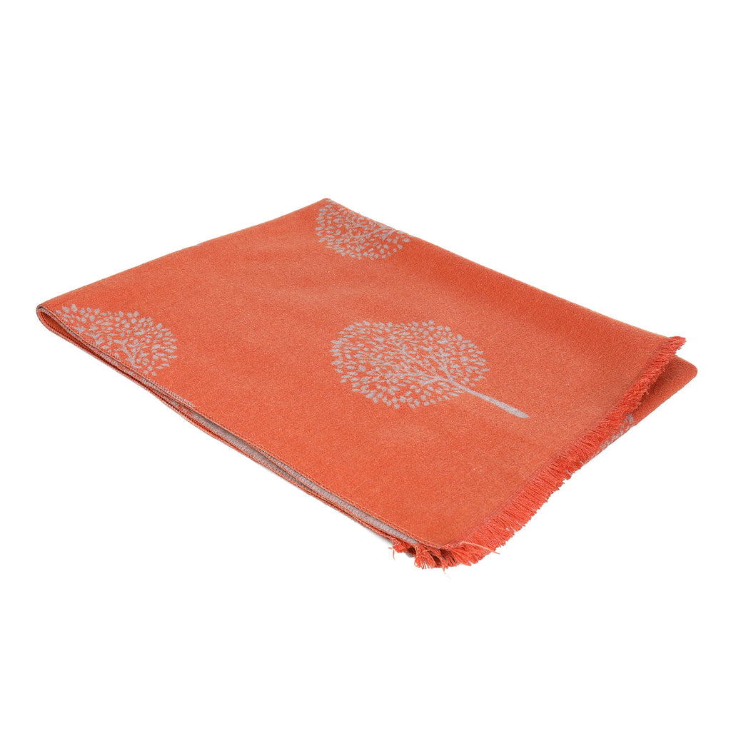 Super Soft Tree Of Life Scarf Orange