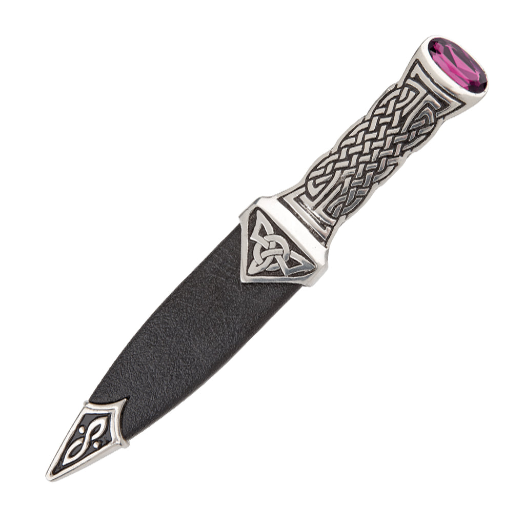 Boisdale Pewter Sgian Dubh - Amethyst