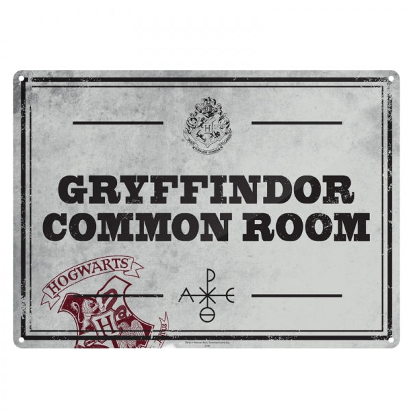 Harry Potter - Tin Sign Small Common Room