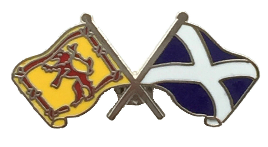 T246 Saltire & Lion Rampant Lapel Pin