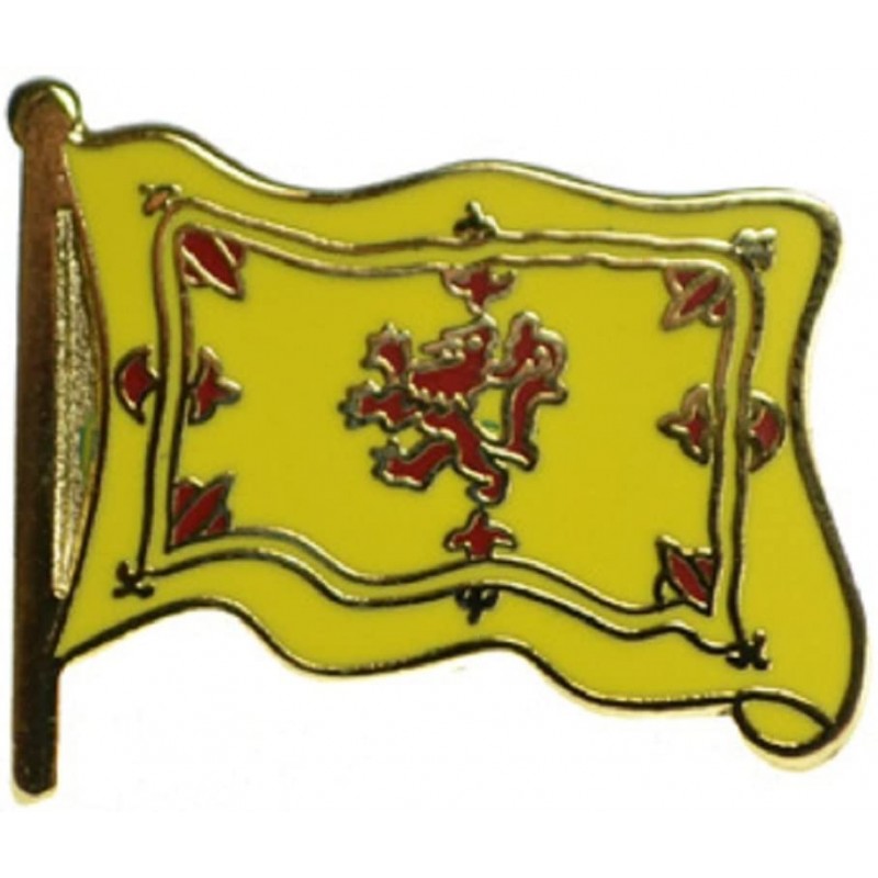 T734 Lion Rampant Flag Lapel Pin