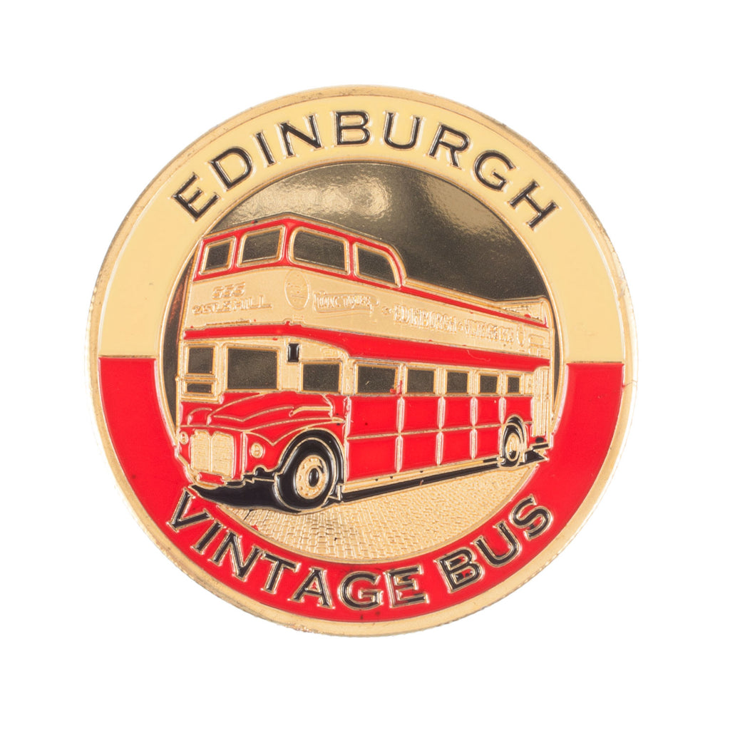 Scotland Souvenir Coin Vintage Bus